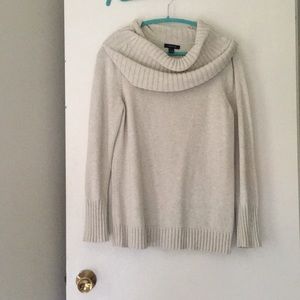Nautica Cream Scoop Neck Sweater